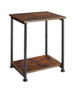Mesa auxiliar 38,5 x 30 x 51,5 cm, madera industrial oscura