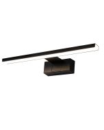 Nettlife aplique para baño negra LED 60x5