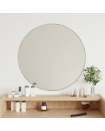 Espejo de pared redondo plateado ø 60 cm es4023