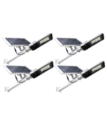 4x farola LED 200w solar exterior ip65 200 LEDs 3000 lm 6000k blanco frío