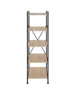 Estantería industrial, 5 estantes 47,5 x 34,5 x 151,5 cm madera clara