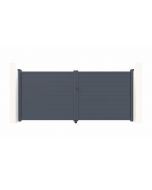 Puerta batiente de aluminio soldado eiger 3m h.180cm