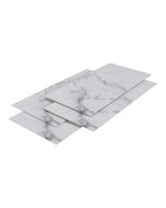 Revestimiento pared bladel 4 paneles PVC 120x60cm - white marble [neu.haus]