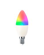 Bombilla LED vela smart Wi-Fi e14 5w equi.35w 450lm rgbww regulable