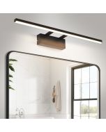 Nettlife lámpara de pared para baño LED negro y blanco 60x12.8