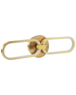 Lámpara LED de pared krang metal dorado