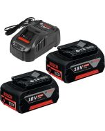 Kit inicio 2 bat. 18v 5ah + cargador rápido
