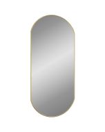 vidaXL espejo de pared ovalado dorado 90x40 cm