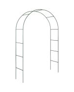 Arco de jardín de acero y resistente 140x40x240 cm verde