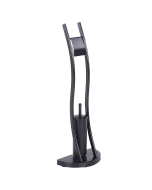 Soporte de papel higiénico y escobilla soacha metal negro