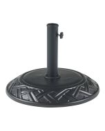 Soporte de sombrilla bisegna redondo hormigón ø50x7cm - negro [casa.pro]