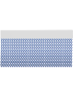 Cortina para puertas de PVC helix blanco con azul translucido / 100 x 215