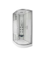 Home deluxe cabina de ducha white pearl 120 x 80 cm derecha