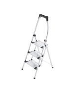 Hailo livingstep plus taburete plegable de aluminio de 3 peldaños