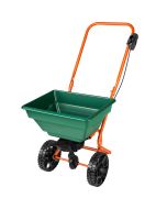 Carro esparcidor de 25 litros con ruedas, verde 75 x 46 x 105 cm