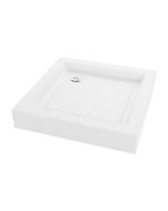 Plato de ducha antideslizante 80x80cm, blanco