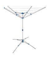 Tendedero en forma de araña, de aluminio plegable y ajustable, gris