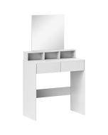 Tacador de maquillaje 75x38x135 cm color blanco Homcom