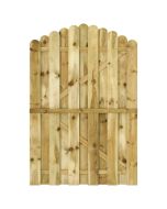 vidaXL puerta de valla de madera de pino impregnada 100x150 cm