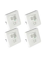Pack 4 interruptores sensor infrarrojo de movimiento y sensor crepuscular