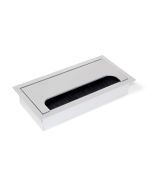 Pasacables quadrum para mesa, rectangular (159x80mm,
