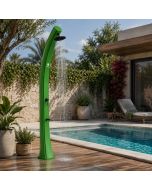 Sined ducha solar verde 40l latón antical para exterior 226cm pehd