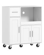 Aparador para microonda 80x40x88.7 cm color blanco Homcom, hogar - cocina