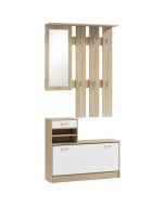 Mueble de entrada 90x10x91 cm color marrón Homcom