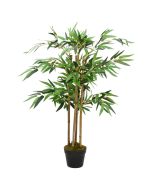 vidaXL planta artificial de bambú twiggy con macetero 90 cm