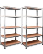Pack 2 estanterias metálicas galvanizadas nyana 875kg 5 baldas 180x90x40cm