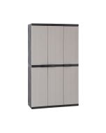 Armario alto multiusos de resina Bios Midi 3 puertas 97x37x165cm Toomax
