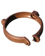 Abrazadera para bajante pvc color cobre 80 mm