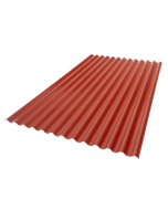 Placa bicolor Ondina roja y gris 200x107cm