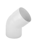 Codo bajante 45º blanco