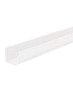 Canalón cornisa de pvc blanco 2 m 120 mm