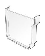 Tapa bajada canalón cornisa blanco 120 mm