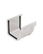 Unión canalón de cornisa pvc blanco