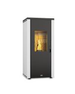 Estufa de pellet hermética Next 7kW blanca Stove Canadian