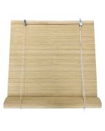 Estor enrollable| 120x200cm| beige| 100% bambu reforzado| persiana madera