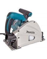 Sierra circular plongeante Makita 1300w + guía 1400 mm
