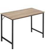 Escritorio estilo industrial estructura de acero 100 cm madera clara