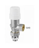 Válvula de radiador de ángulo invertido para atornillar - h 3/8' - termosta