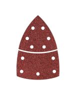 Hojas de lijar adhesivas de corindón perforadas triangular, grano 120, 10