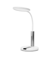 Aigostar flexo LED escritorio 360°, brillo/temperatura ajustable, blanco