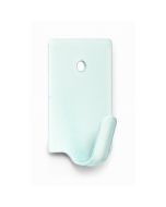 Percha adhesiva mini blanca 4 uds