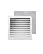 Rejilla c/ mosquitera blanca 15 x 15 cm