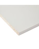 Tablero de melamina blanco 2 cantos 250 x 40 x 1,8 cm