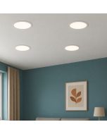 Pack 4 plafones LED redondo blanco 22cm 18W luz blanca
