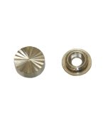 Embellecedores lisos níquel 16mm 4uds