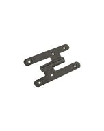 Pernios negros para puerta derecha tres unidades 100x57mm